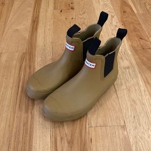 Hunter Tan Ankle Boots